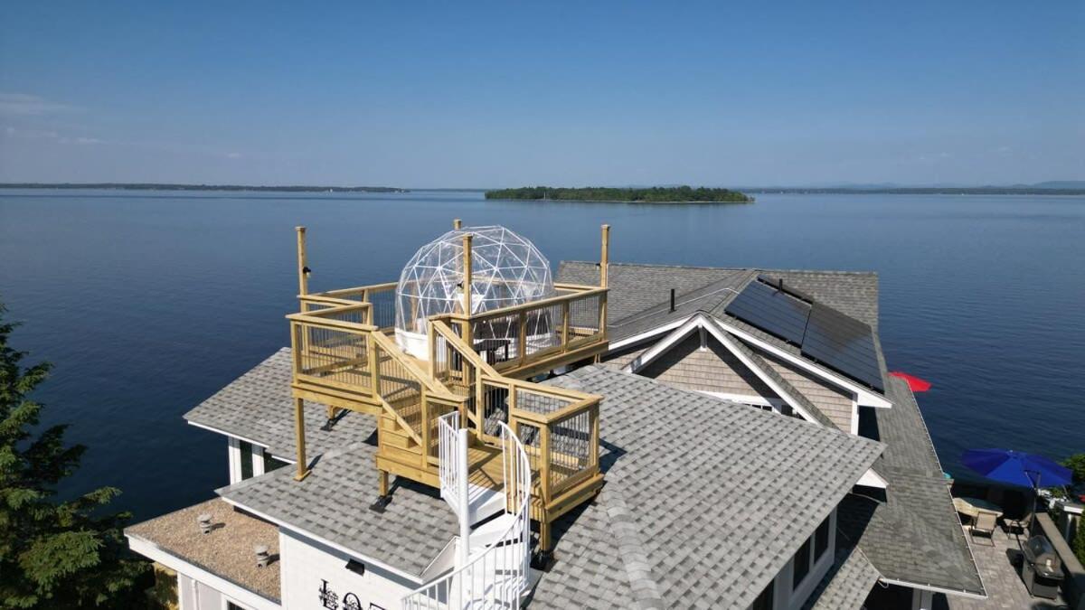 Loza House Adirondack Skydeck Unit Lake Front Plattsburgh Luaran gambar